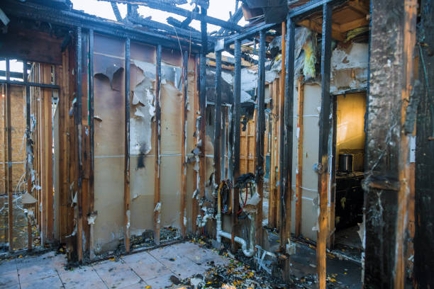Professional Fire Damage Repair technician working in Hampton, VA